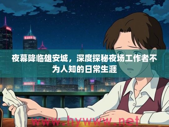 夜幕降临雄安城，深度探秘夜场工作者不为人知的日常生涯