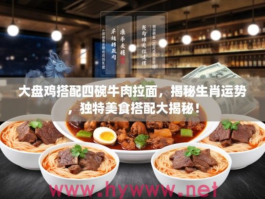 大盘鸡搭配四碗牛肉拉面，揭秘生肖运势，独特美食搭配大揭秘！