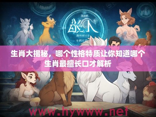 生肖大揭秘，哪个性格特质让你知道哪个生肖最擅长口才解析