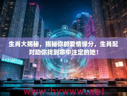 生肖大揭秘，揭秘你的爱情缘分，生肖配对助你找到命中注定的她！