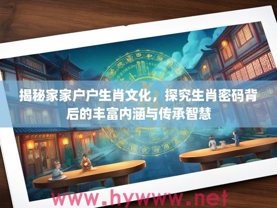 揭秘家家户户生肖文化，探究生肖密码背后的丰富内涵与传承智慧