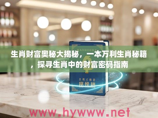生肖财富奥秘大揭秘，一本万利生肖秘籍，探寻生肖中的财富密码指南