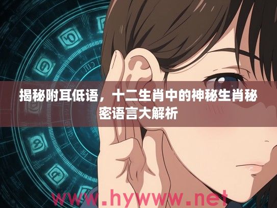 揭秘附耳低语，十二生肖中的神秘生肖秘密语言大解析