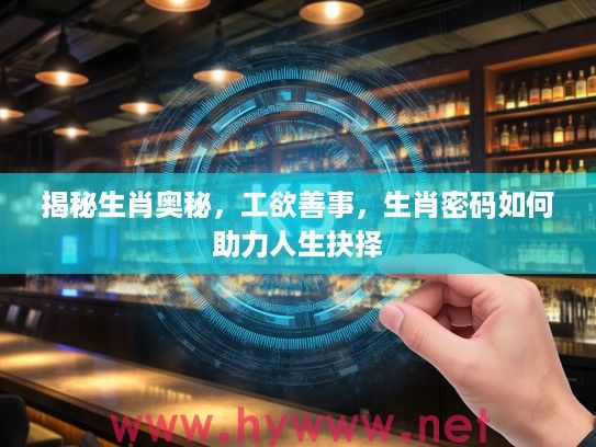 揭秘生肖奥秘，工欲善事，生肖密码如何助力人生抉择