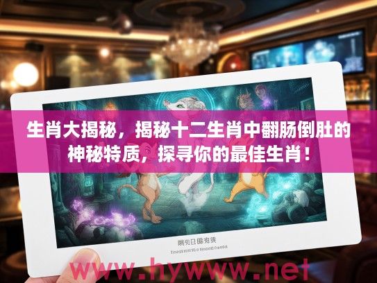生肖大揭秘，揭秘十二生肖中翻肠倒肚的神秘特质，探寻你的最佳生肖！