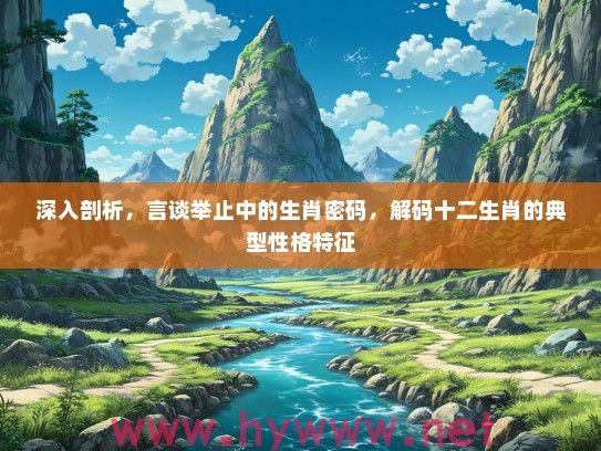 深入剖析，言谈举止中的生肖密码，解码十二生肖的典型性格特征